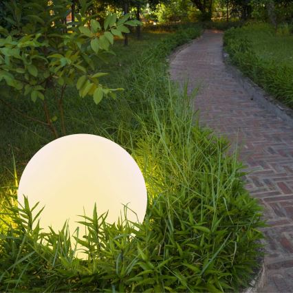 LED RGBW Соларна лампа BALL LED/3,2V Ø 20 cm IP65 + дистанционно управление