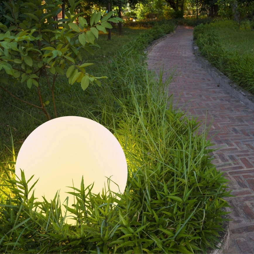 LED RGBW Соларна лампа BALL LED/3,7V 1500 mAh Ø 50 см IP65 + дистанционно управление