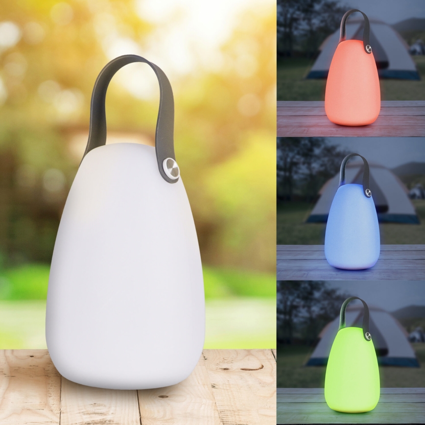 LED RGBW Соларна лампа CANARIA LED/2W/1,2V 400 mAh IP44 бял