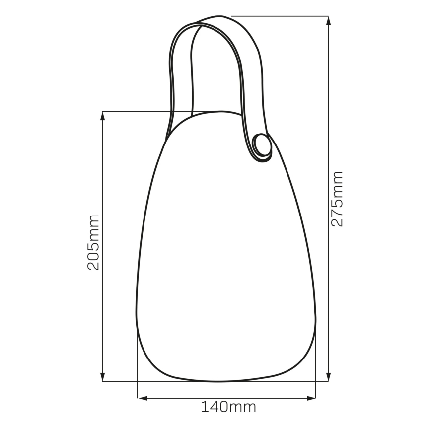 LED RGBW Соларна лампа CANARIA LED/2W/1,2V 400 mAh IP44 бял