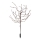 LED RGBW Соларна лампа TREE LED/0,1W/1,2V 600 mAh IP44 кафяв