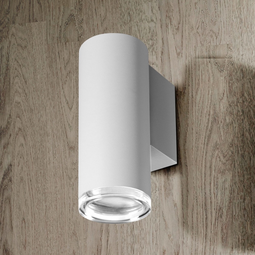 LED RGBW димируема стенна лампа за баня TURYN 1xGU10/4,8W/230V 3000K IP44 бяла + дистанционно управление