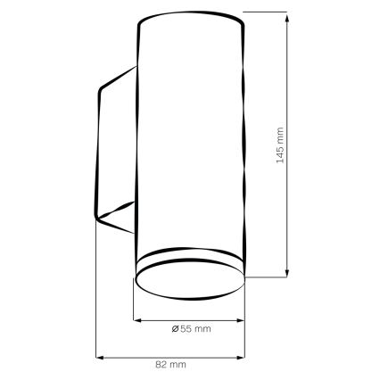 LED RGBW димируемо стенно осветително тяло за баня TURYN 1xGU10/6W/230V 3000K Wi-Fi IP44 бяло