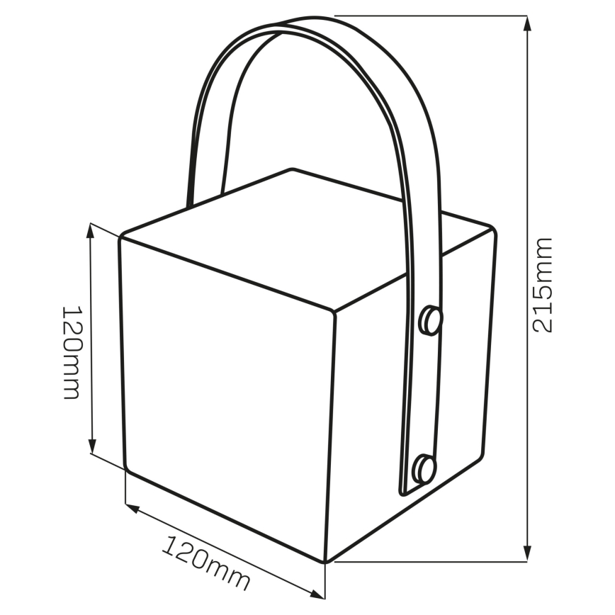LED RGBW външна лампа MAJORKA LED/0,5W/5V USB 1200 mAh IP44 бяла
