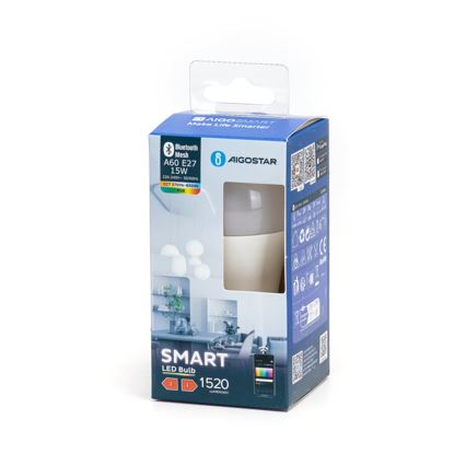 LED RGBW Димируема крушка MESH Smart A60 E27/15W/230V 2700-6500K - Aigostar