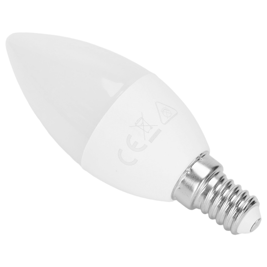 LED RGBW крушка C37 E14/4,8W/230V 3000K + дистанционно управление - Aigostar