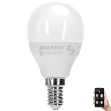 LED RGBW Крушка G45 E14/4,9W/230V 2700-6500K - Aigostar