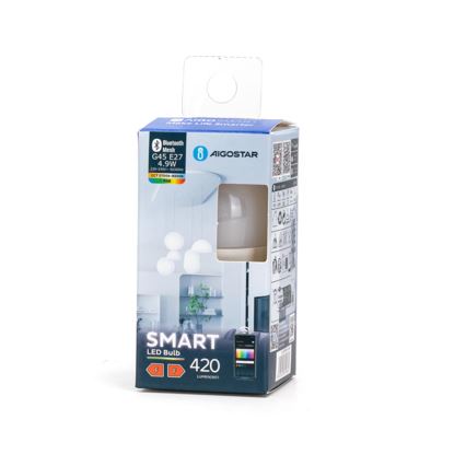 LED RGBW Димируема крушка MESH Smart G45 E27/4,9W/230V 2700-6500K - Aigostar