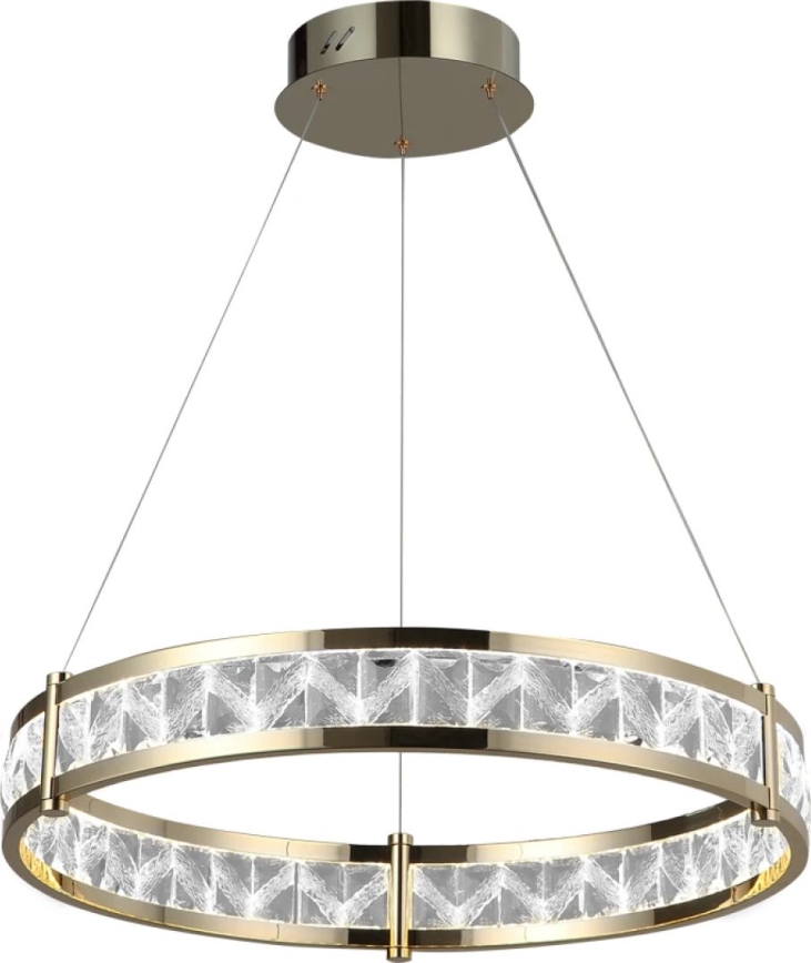 LED с възможност за димиране кристален полилей на кабел ENRIQUE LED/40W//230V 3000-6000K Ø 60 см + дистанционно управление