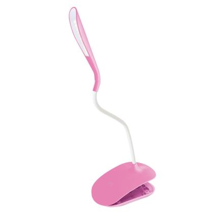 LED Сензорна димируема настолна лампа с щипка LED/3,5W/230V розова