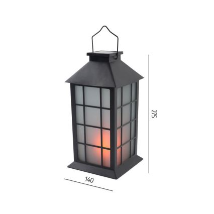 LED слънчево висящо осветително тяло CANDELIO MILKY LED/1xAA 1600K IP44 200 mAh