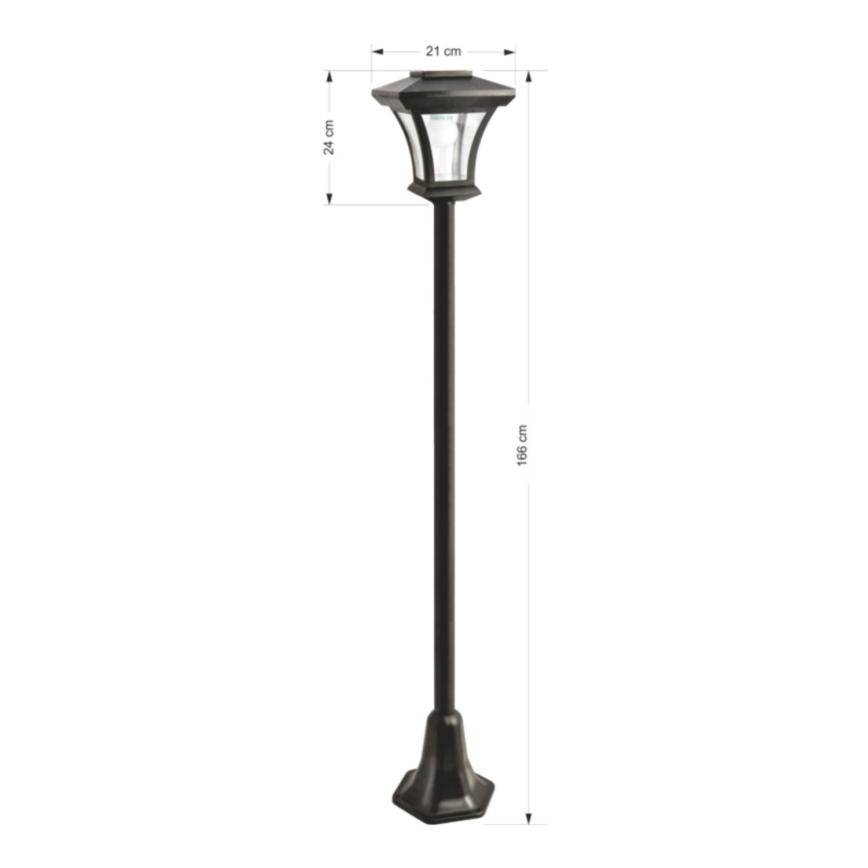 LED Solar екстериорен лампа LED/1,2V IP44 черен