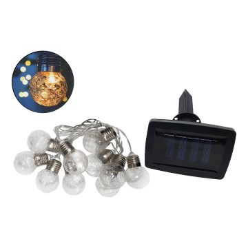 LED Solar екстериорен верига 10xLED/1,2V 2,2 м IP44
