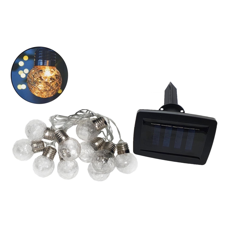 LED Solar екстериорен верига 10xLED/1,2V 2,2 м IP44