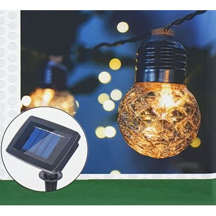 LED Solar екстериорен верига 10xLED/1,2V 2,2 м IP44