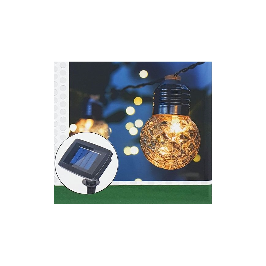 LED Solar екстериорен верига 10xLED/1,2V 2,2 м IP44