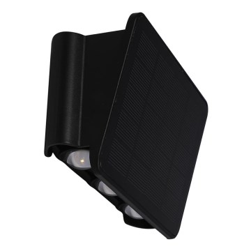 LED Соларен аплик ALF LED/4W/3,2V 3000K IP54 черен