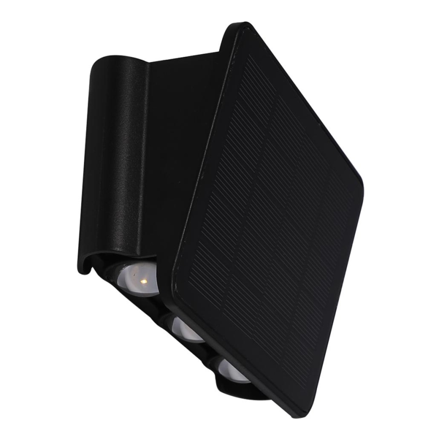 LED Соларен аплик ALF LED/4W/3,2V 3000K IP54 черен