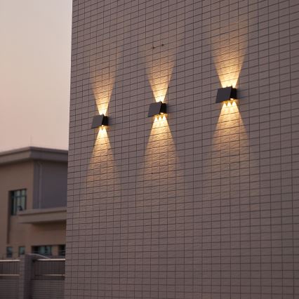 LED Соларен аплик ALF LED/4W/3,2V 3000K IP54 черен