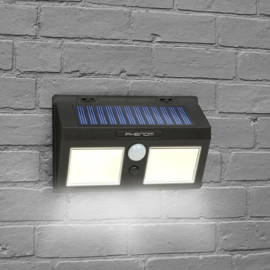 LED Соларен аплик със сензор 2xLED/2,5W/5,5V IP65