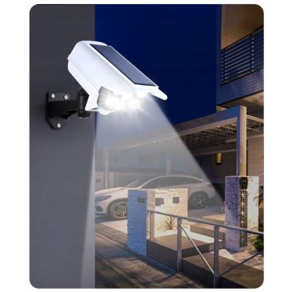 LED Соларна макетна охранителна камера със сензор KAMERA LED/1W/3,7V 1200 mAh IP44 + дистанционно управление