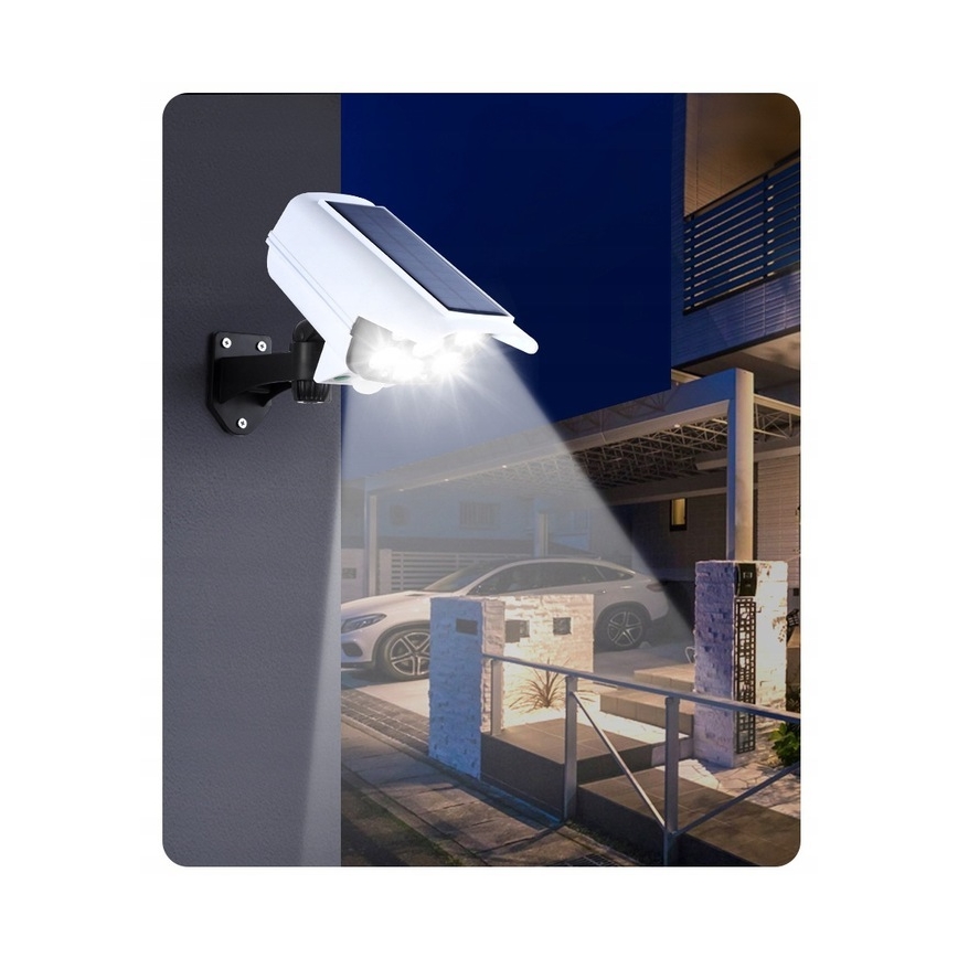 LED Соларна макетна охранителна камера със сензор KAMERA LED/1W/3,7V 1200 mAh IP44 + дистанционно управление