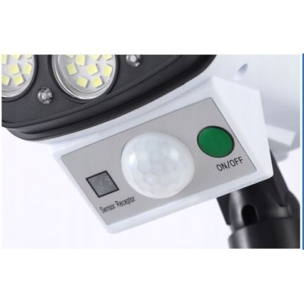 LED Соларна макетна охранителна камера със сензор KAMERA LED/1W/3,7V 1200 mAh IP44 + дистанционно управление