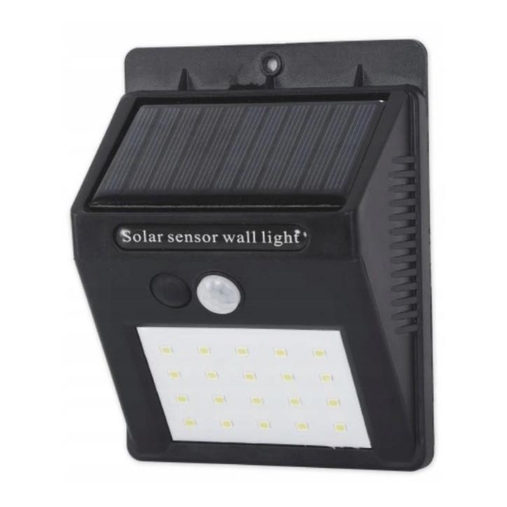 LED Соларен аплик със сензор LED/0,55W/3,7V 1200 mAh IP65
