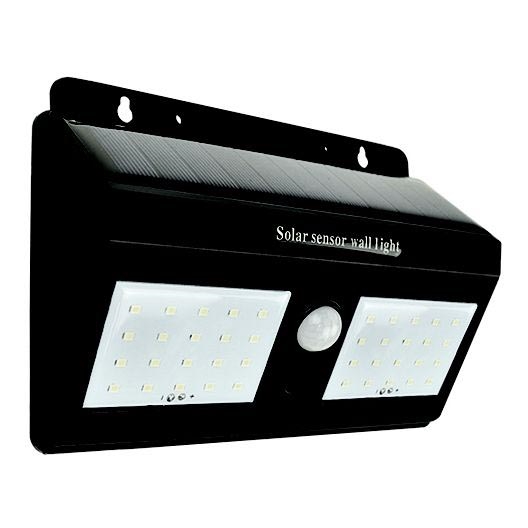 LED Соларен аплик със сензор LED/1,2W/3,7V 1200mAh 6500K IP65