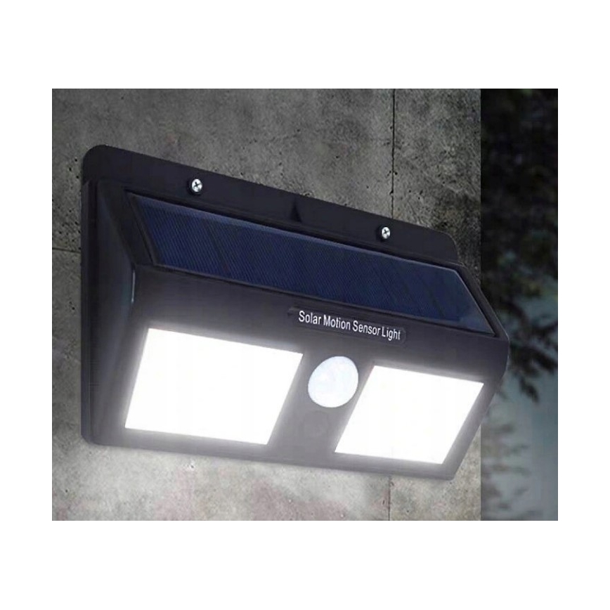 LED Соларен аплик със сензор LED/1,2W/3,7V 2400 mAh IP54