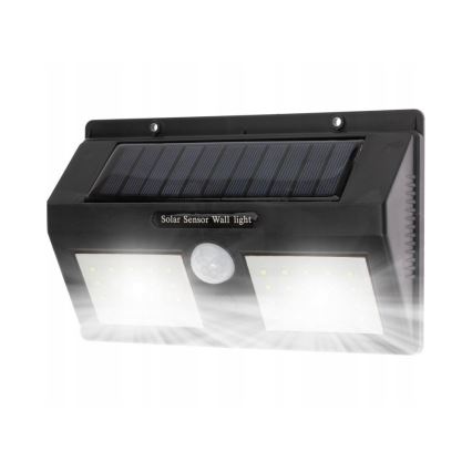LED Соларен аплик със сензор LED/1,2W/3,7V 2400 mAh IP54