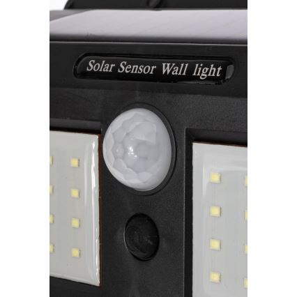 LED Соларен аплик със сензор LED/1,2W/3,7V 2400 mAh IP54
