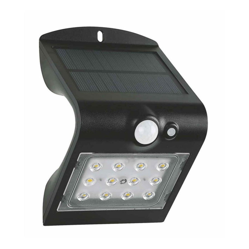 LED Соларен аплик със сензор LED/1,5W/3,7V 1200 mAh IP65