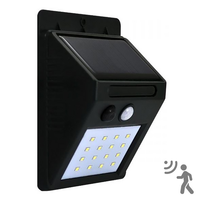 LED Соларен аплик със сензор LED/2,2W/3,7V 2200 mAh IP44