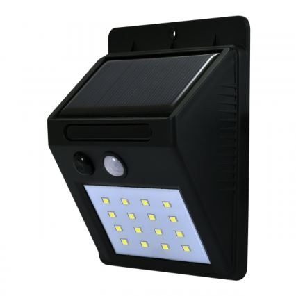 LED Соларен аплик със сензор LED/2,2W/3,7V 2200 mAh IP44