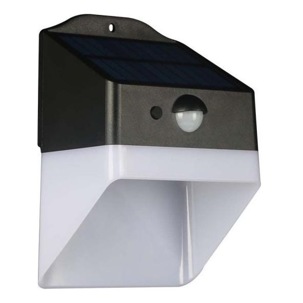 LED Соларен аплик със сензор LED/2W/3,7V 4000K IP65 1200 mAh