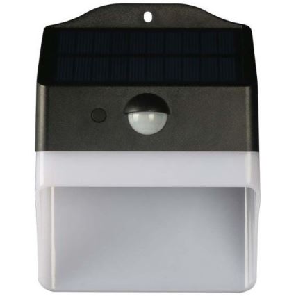 LED Соларен аплик със сензор LED/2W/3,7V 4000K IP65 1200 mAh