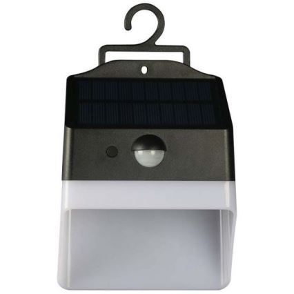 LED Соларен аплик със сензор LED/2W/3,7V 4000K IP65 1200 mAh