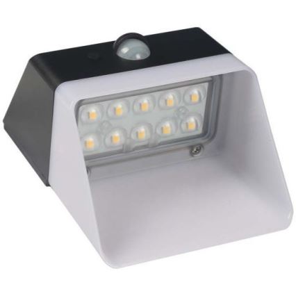 LED Соларен аплик със сензор LED/2W/3,7V 4000K IP65 1200 mAh