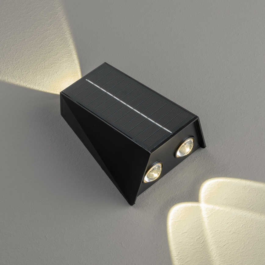 LED Соларен аплик със сензор LED/2W/5V IP54 1300 mAh