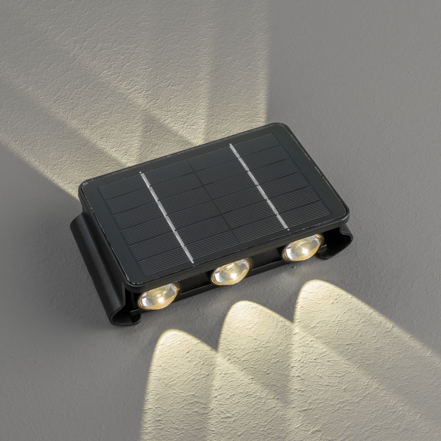 LED Соларен аплик със сензор LED/2W/5V IP54 1300 mAh