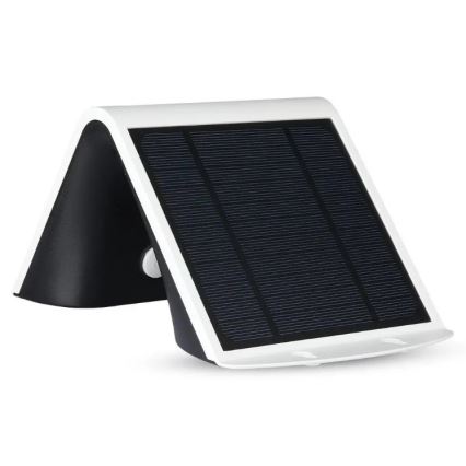 LED Соларен аплик със сензор LED/3W/3,7V 3000/4000K IP65 2000 mAh бял