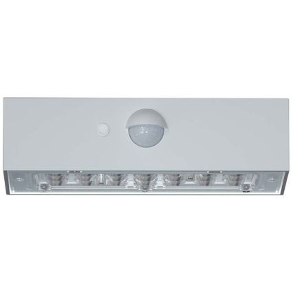 LED Соларен аплик със сензор LED/3W/3,7V 3000K/4000K IP65 бял