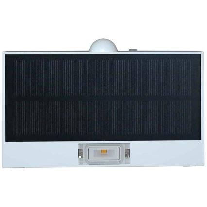 LED Соларен аплик със сензор LED/3W/3,7V 3000K/4000K IP65 бял