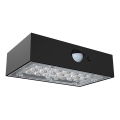 LED Соларен аплик със сензор LED/3W/3,7V 3000K/4000K IP65 черен
