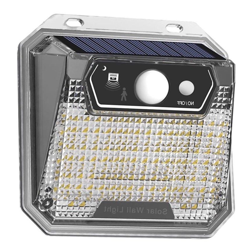 LED Соларен аплик със сензор LED/3W/5,5V IP65 1200 mAh