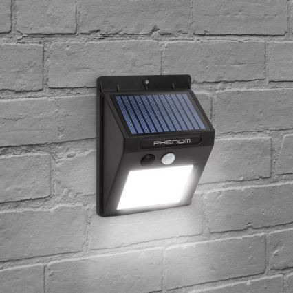 LED Соларен аплик със сензор LED/3W/5,5V IP65