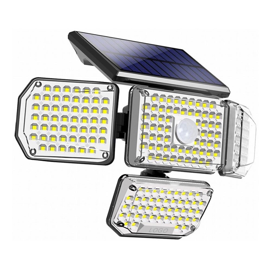 LED Соларен аплик със сензор LED/5W/5,5V IP65 2400 mAh