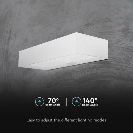 LED Соларен аплик със сензор LED/6W/3,7V IP65 4000K 3000 mAh бял