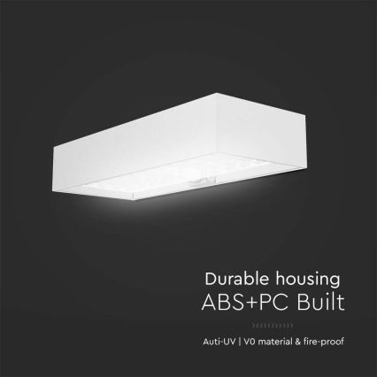 LED Соларен аплик със сензор LED/6W/3,7V IP65 4000K 3000 mAh бял